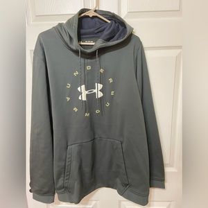 Under Armour loose dark olive green hoodie